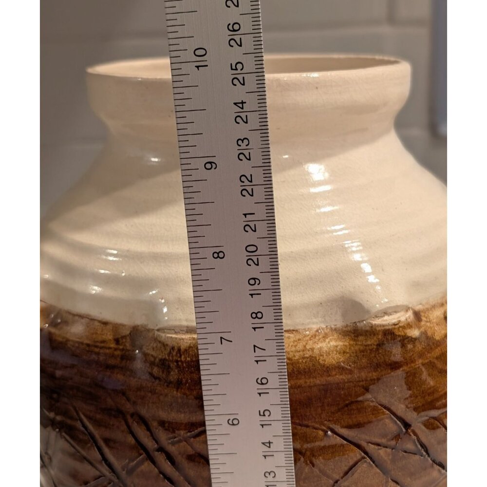 Whiskey Creek Pottery Vase Signed S. Kammerer 1974 Earthy Tone Intricate 3D - Picture 11 of 13